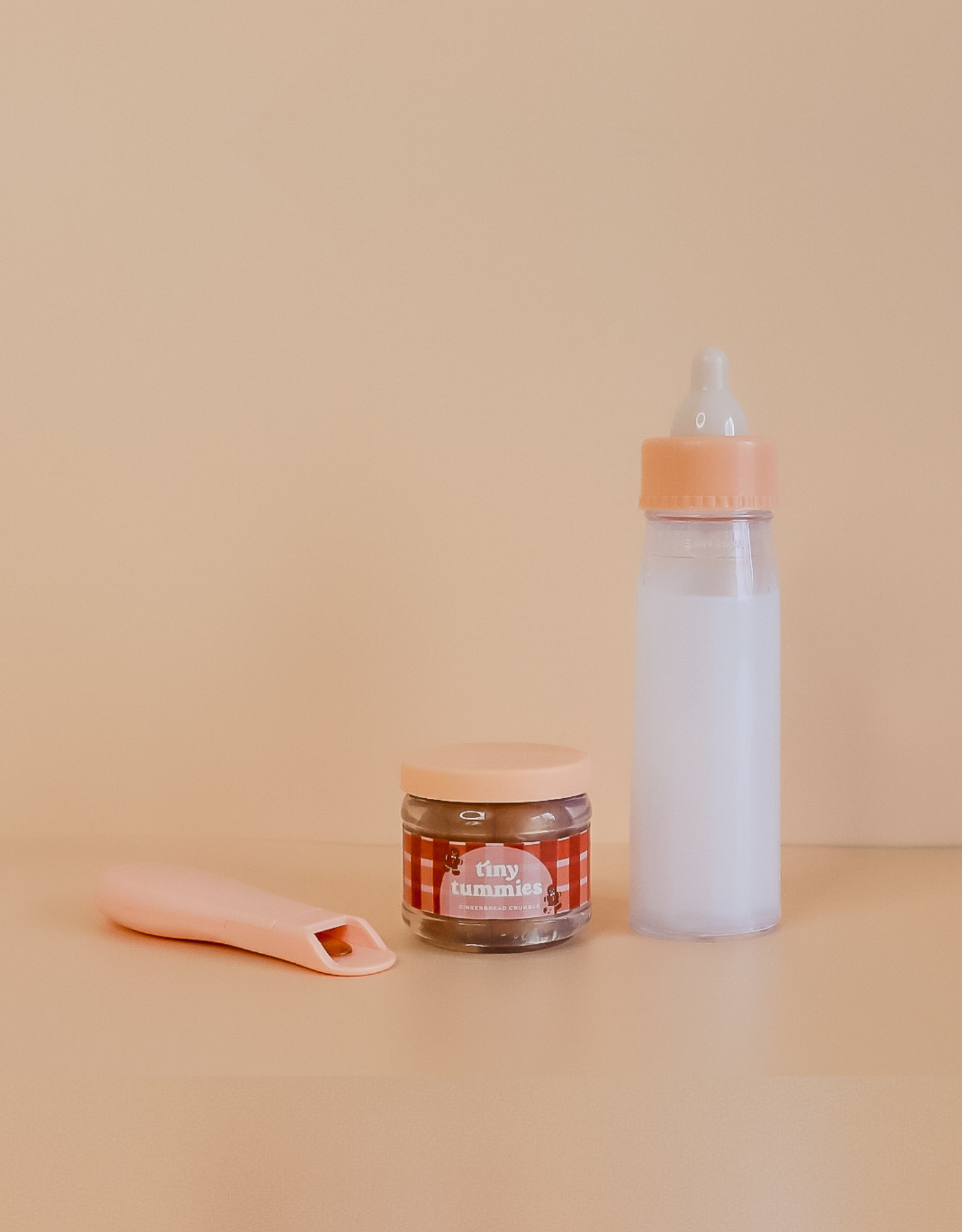 Gingerbread puree and milk bottle set- Tiny Harlow