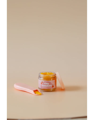 Tiny tummies - Peach jelly jar and spoon set - Tiny harlow