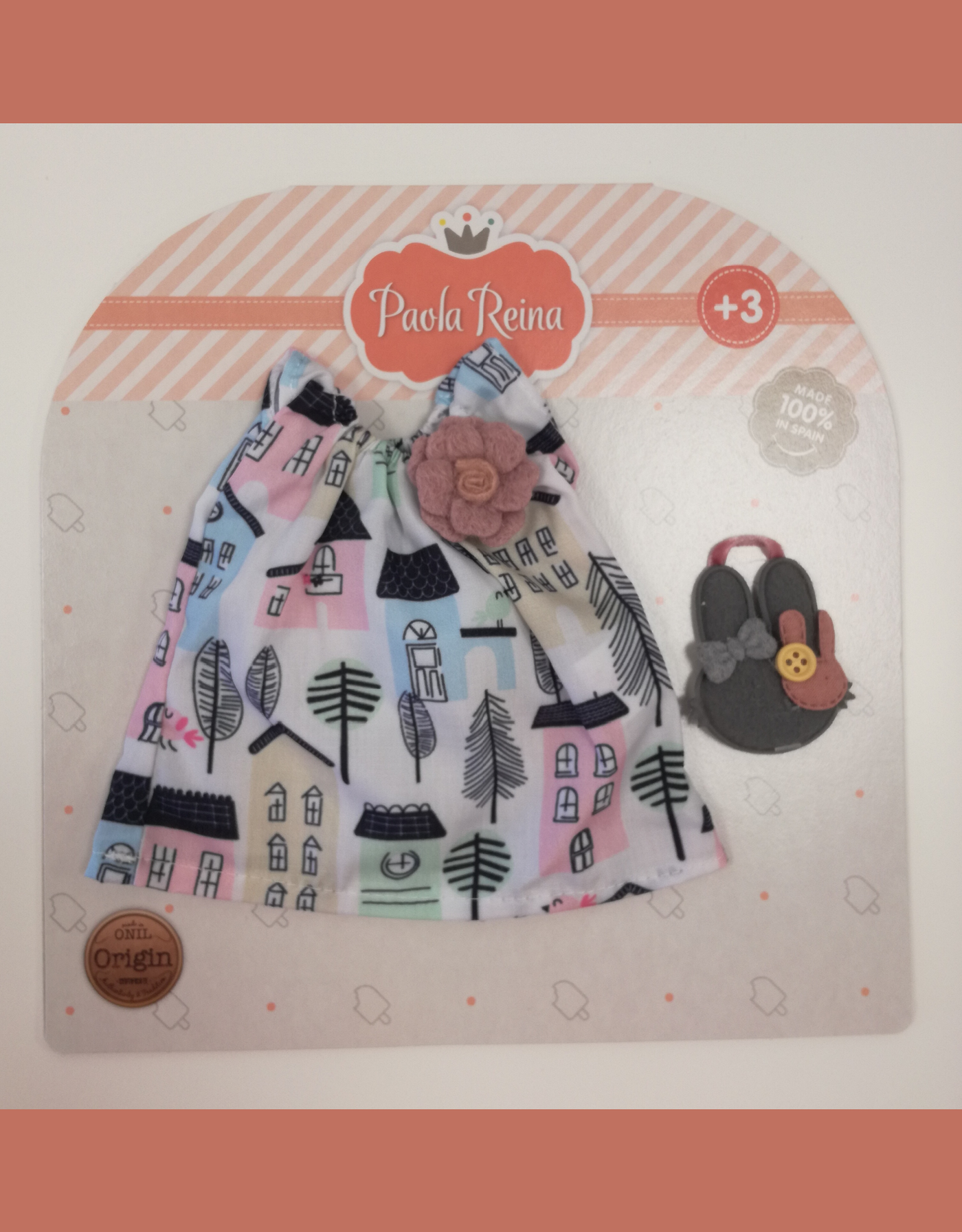 Las Amigas Doll Clothing - Little house dress and handbag - Paola Reina